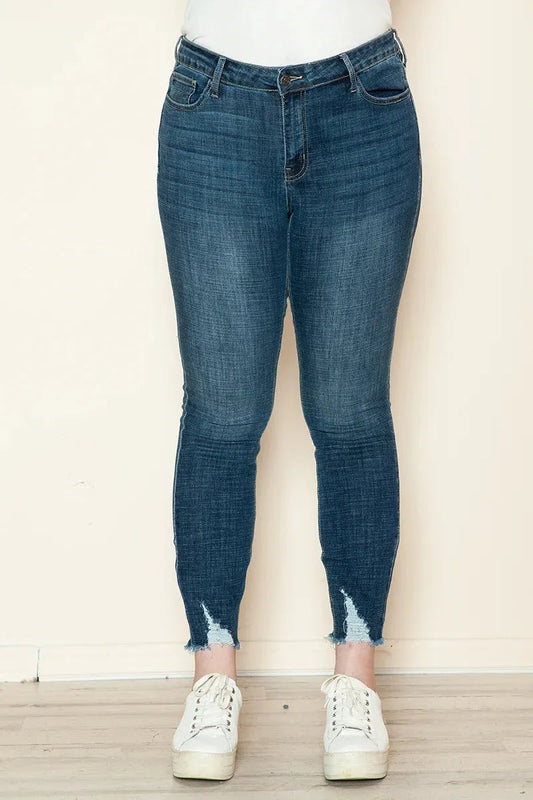 Plus-size Women’s soft denim jeans